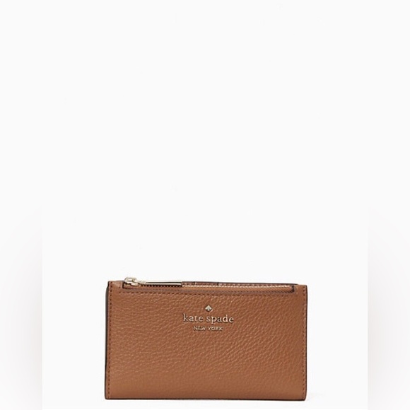 kate spade Handbags - Kate Spade Leila Small Slim Bifold Leather Wallet Warm Gingerbread